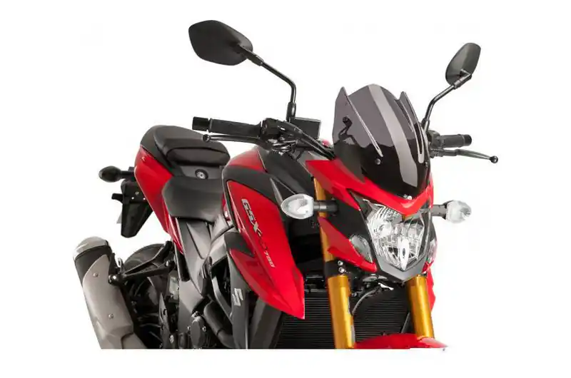 Vásárlói kedvenc Bulle / Pare-brise Puig Sport New Generation Naked Fumé Foncé Suzuki GSX-S 750 AZ 2017 / GSX-S 750 A 2017