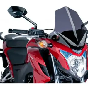 Utolsó esély Bulle / Pare-brise Puig Sport New Generation Naked Fumé Foncé Honda CB 500 FA 2013-2015 / CB 500 F 2013-2015