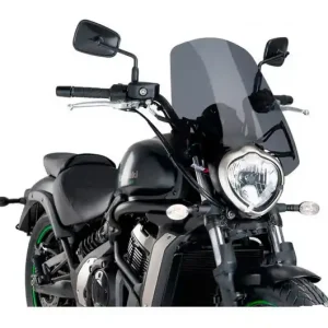 Korlátozott ajánlat Bulle / Pare-brise Puig Touring New Generation Naked Fumé Foncé Kawasaki Vulcan 650 S 2015-2017