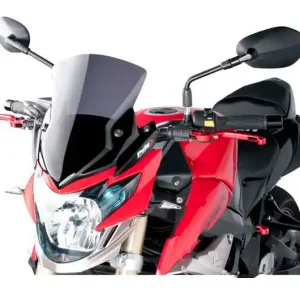 Bulle / Pare-brise Puig Sport New Generation Naked Fumé Foncé Suzuki GSR 750 / GSR 750 A ... Azonnali szállítás