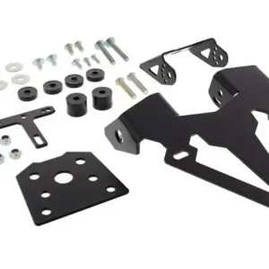 Végkiárusítás Support de plaque d‘immatriculation TRW avec support de clignotants Noir Kawasaki Z 800 A 2013-2015 / Z 800 B 2013-2015