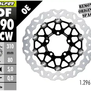 Disque de frein avant Galfer Flottant Wave 310mm Kawasaki Biztonságos fizetés