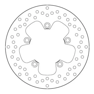 Akció Disque de frein arrière Brembo Serie Oro Fixe Rond 245mm Yamaha