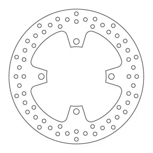 Újdonság Disque de frein arrière Brembo Serie Oro Fixe Rond 250mm Kawasaki ZZR 1400 B ABS 2006-2007 ...