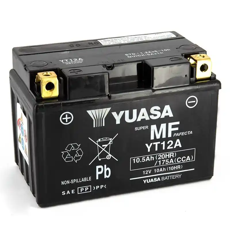 Vedd meg online Batterie YT12A SLA AGM - Sans Entretien - Prête à l‘emploi.