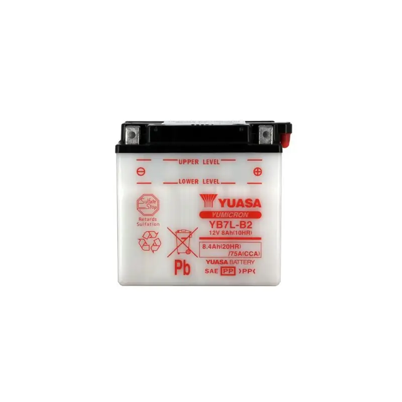 Kiárusítás Batterie YB7L-B2 Conventionnelle Avec Entretien - Livrée Sans Acide