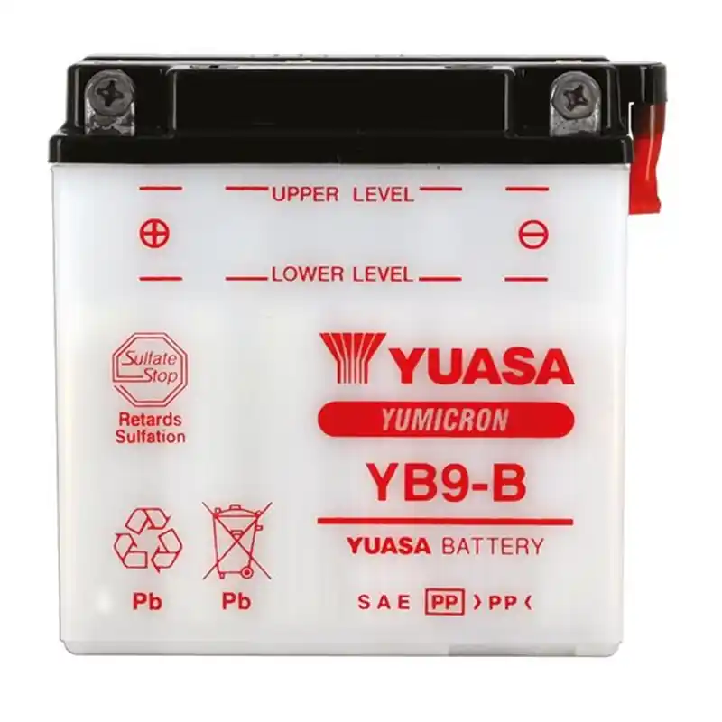 Batterie YB9-B Conventionnelle Avec Entretien- Livrée Avec Pack Acide Expressz kézbesítés
