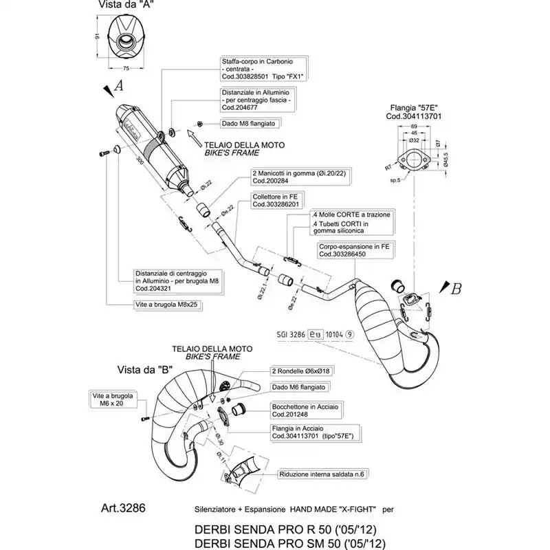 Ligne Complète X-FIGHT SENDA DRD PRO R/SM 50 - Homologué Nézd meg most