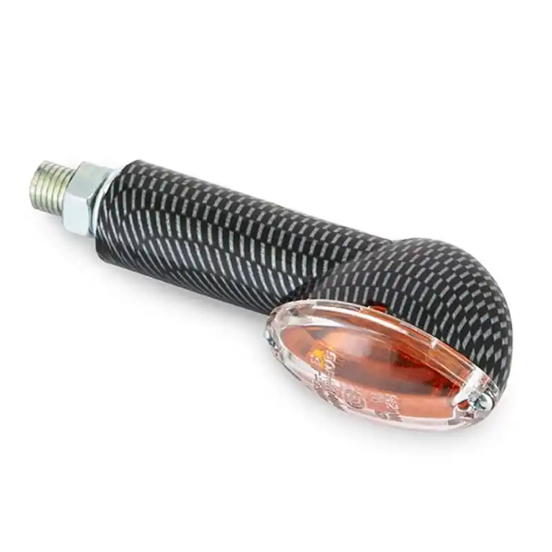 Gyors szállítás Paire de mini clignotants long ovale - look carbone