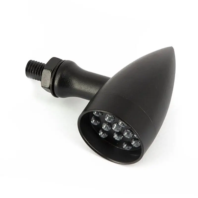Vedd meg most Paire de mini clignotants LED rond - noir