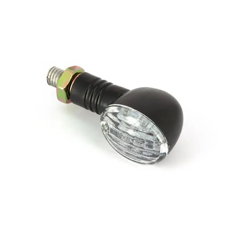 Paire de mini clignotants oval à LED - noir Kiárusítás