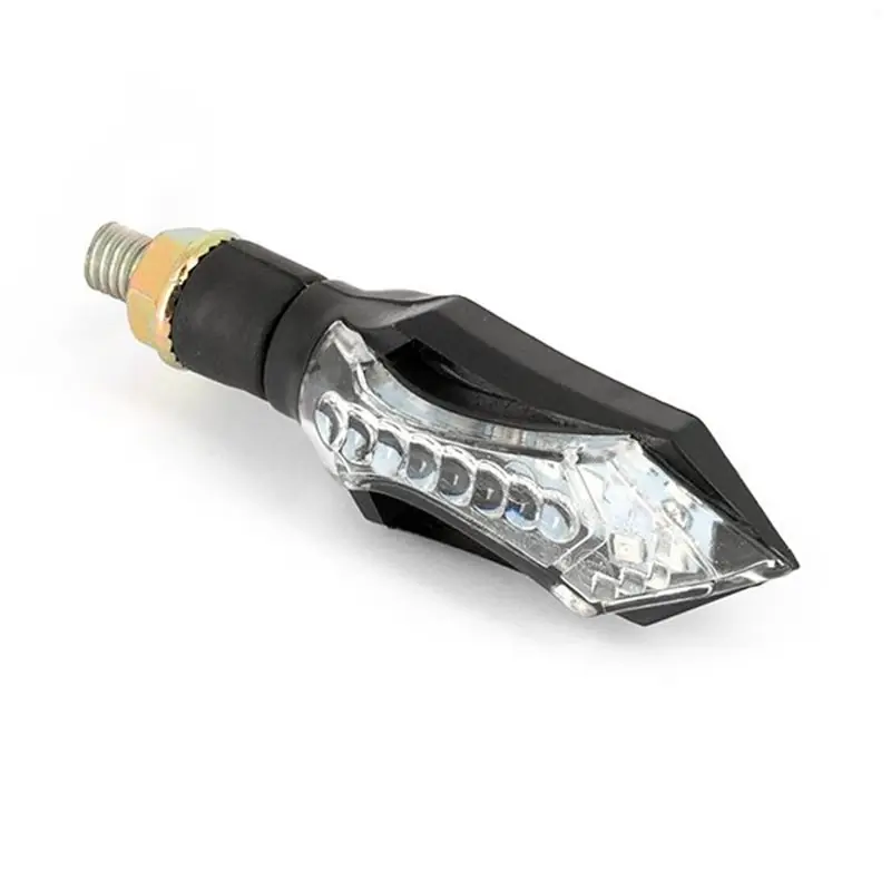 Outlet Paire de clignotants universels séquentiels à Leds - Noir avec cabochon translucide