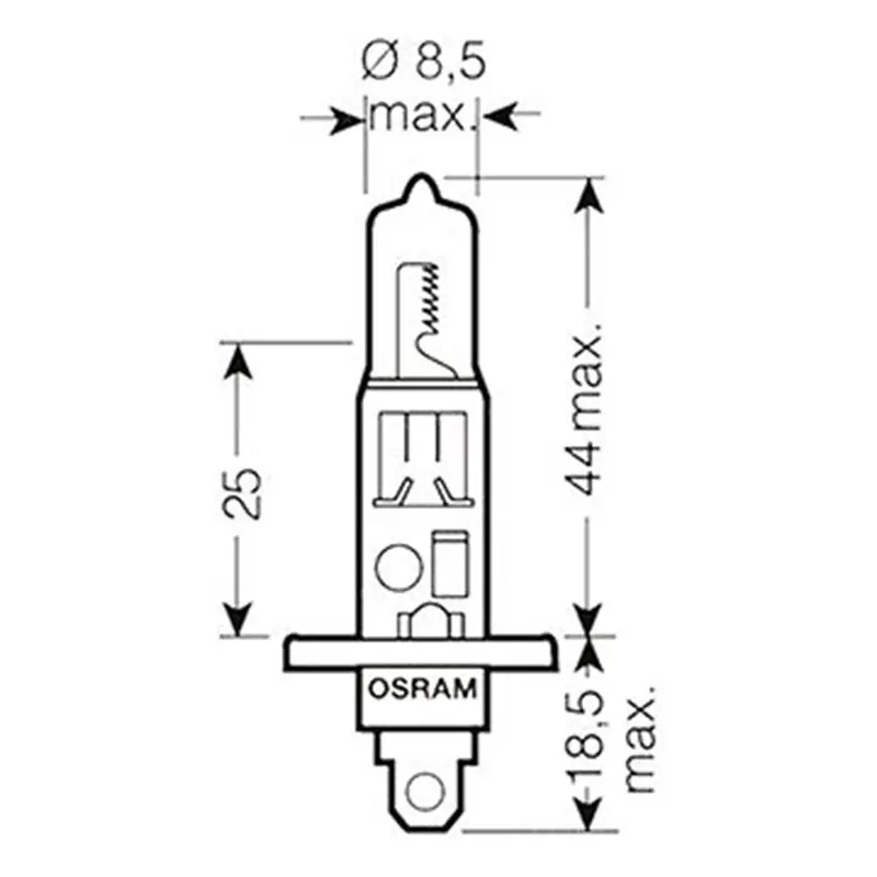 Kihagyhatatlan ajánlat Ampoule H1 Night Breaker - 12V 55W P14.5s - Blister 1 ampoule