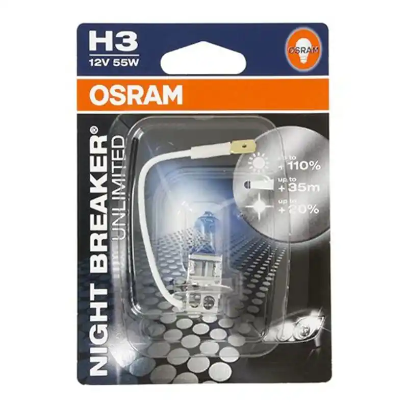 Expressz kézbesítés Ampoule H3 Night Breaker - 12V 55W Pk22s - Blister 1 ampoule