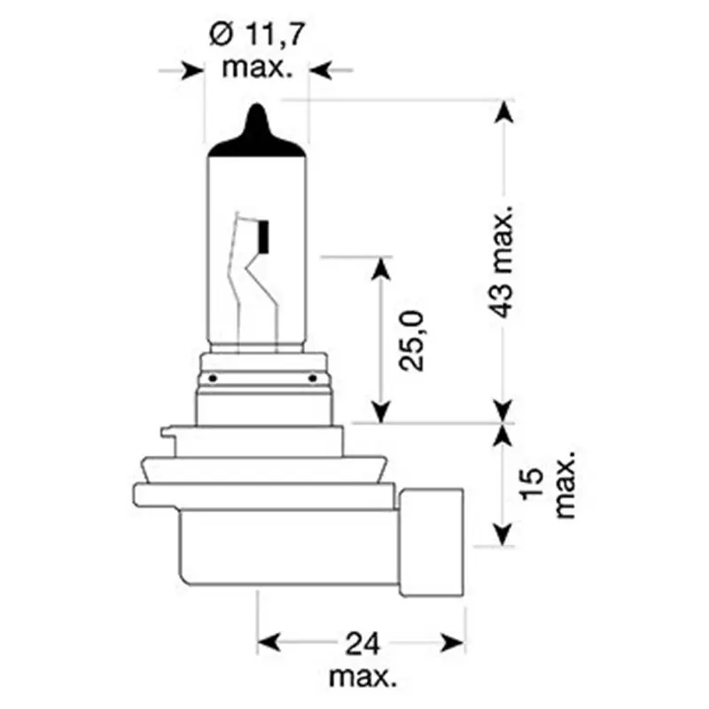Ampoule H11 - 12V 55W Pgj19-2 - Blister 1 ampoule Kihagyhatatlan ajánlat