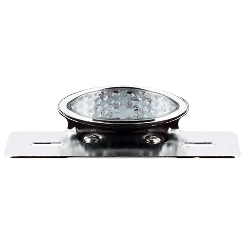 Akciós ár Feu arriere ovale led chromé avec support de plaque