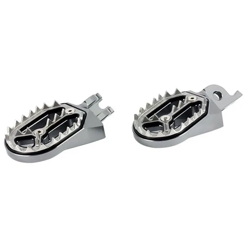 Repose-pieds Alu CNC Couleur Titane - HONDA Prémium