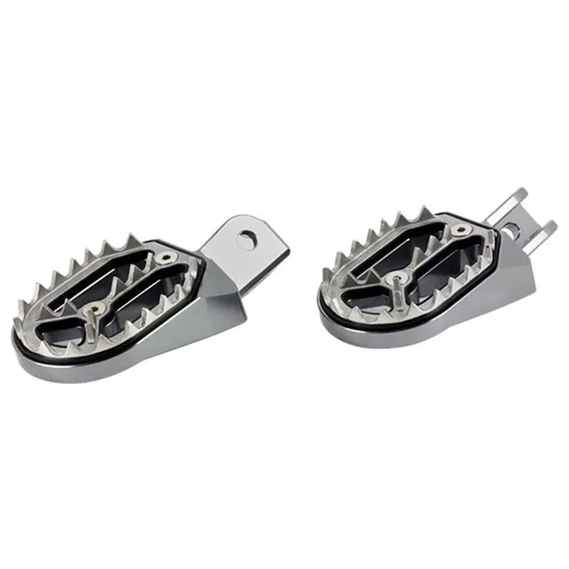 Repose-pieds Alu CNC Couleur Titane - KAWASAKI/SUZUKI Bestseller