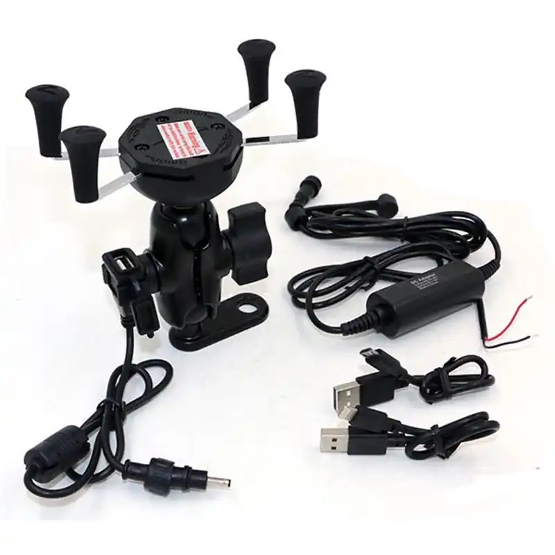 Alacsony ár Support Rétroviseur pour Smartphone + USB Etanche