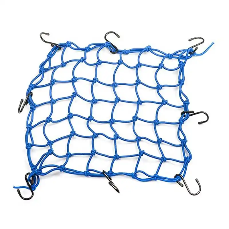 Filet Araignée Pour Casque ou Bagage - 38*38cm - 8 crochets - Bleu Biztonságos fizetés