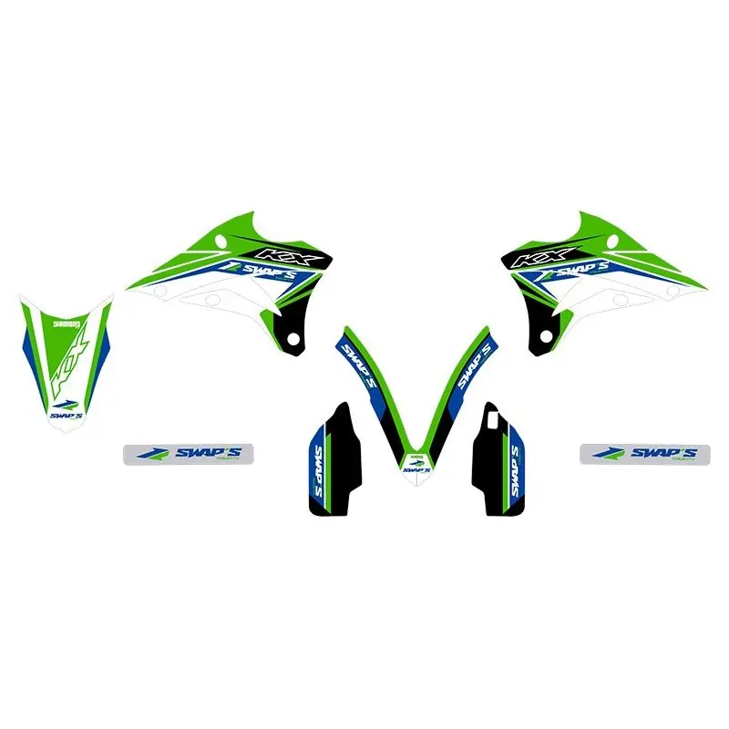 Szuper ajánlat Kit Déco Diamond Light - KAWASAKI KX85 - Vert
