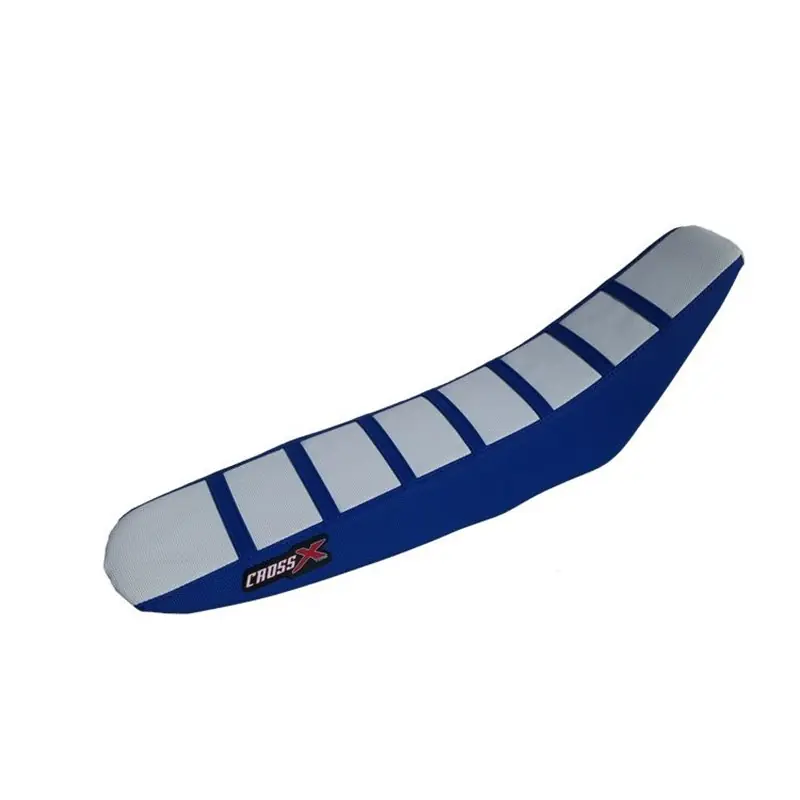 HOUSSE DE SELLE TM MX-EN 125-250-450- 530 TOP WHITE- SIDE BLUE-STRIPES BLUE Legjobb ár