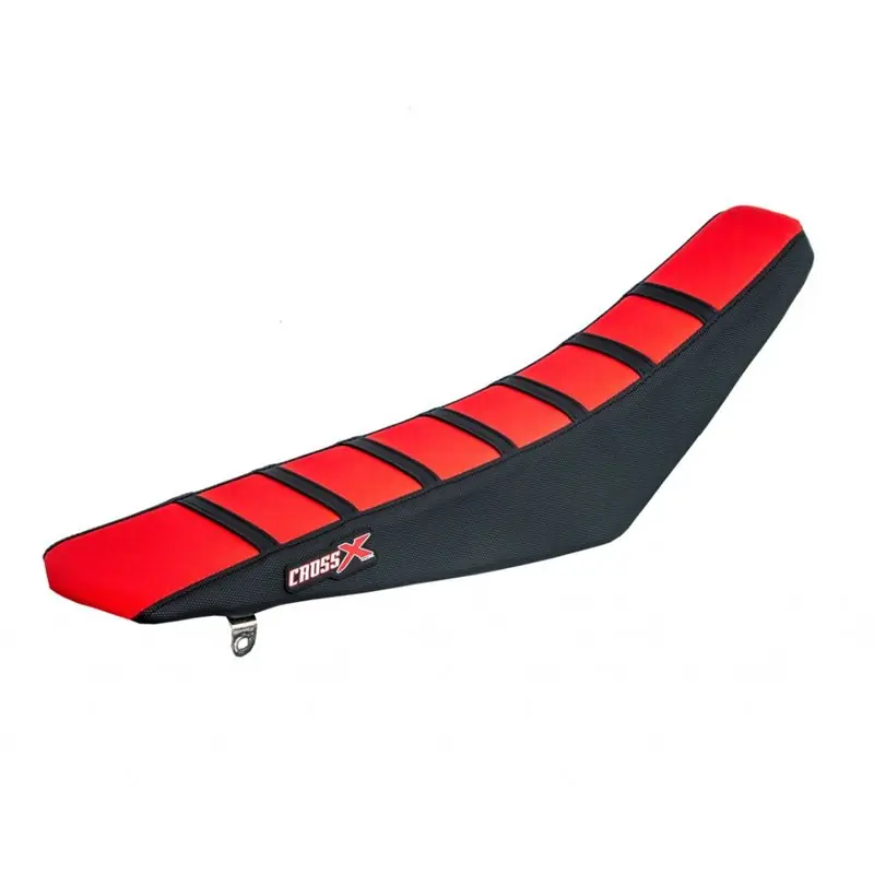 Legkelendőbb HOUSSE DE SELLE HONDA CRF 250 - 450 TOP RED- SIDE BLACK-STRIPES BLACK