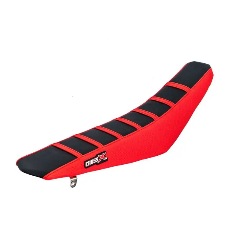 HOUSSE DE SELLE HONDA CRF 250-450 - TOP BLACK- SIDE RED-STRIPES RED Népszerű