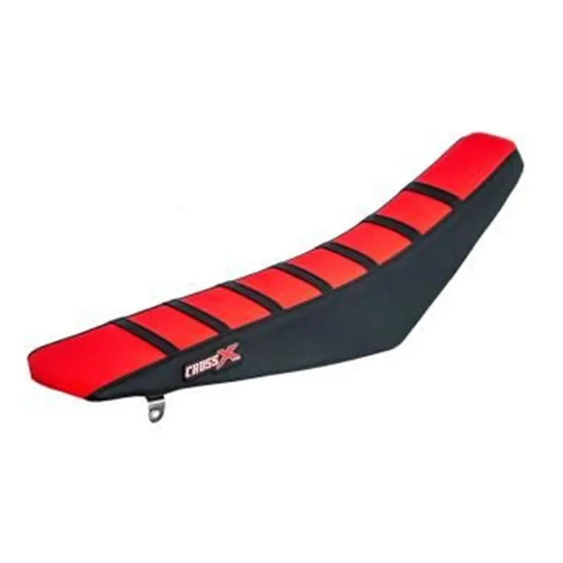 HOUSSE DE SELLE HONDA CRF 450 - TOP RED- SIDE BLACK-STRIPES BLACK Biztonságos vásárlás