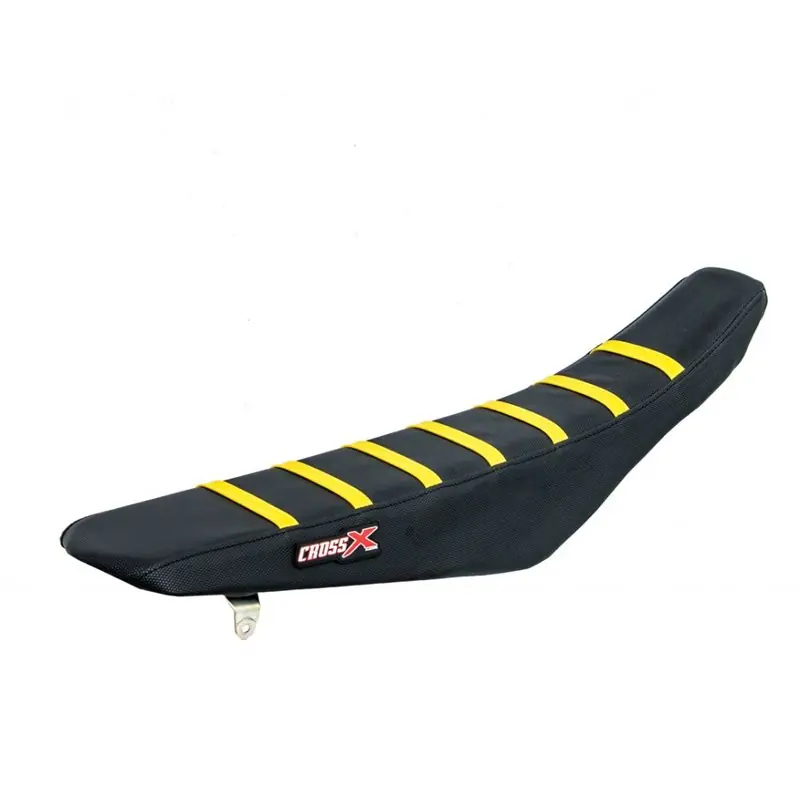 Exkluzív ajánlat HOUSSE DE SELLE SUZUKI RM 125-250 TOP BLACK- SIDE BLACK-STRIPES YELLOW