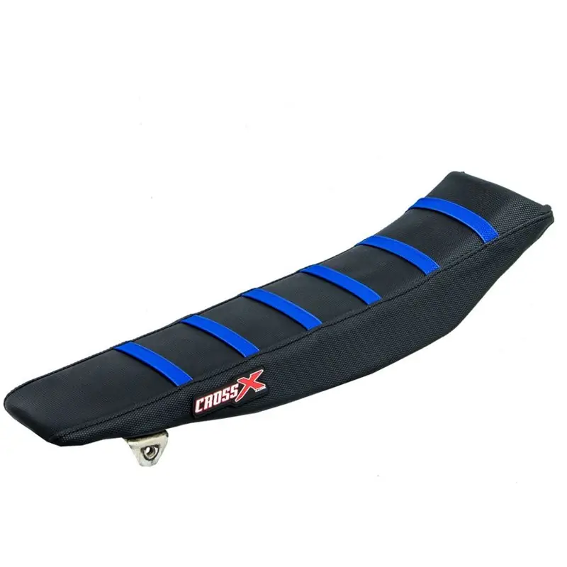 Akció HOUSSE DE SELLE YAMAHA YZ 125-250 - TOP BLACK- SIDE BLACK-STRIPES BLUE