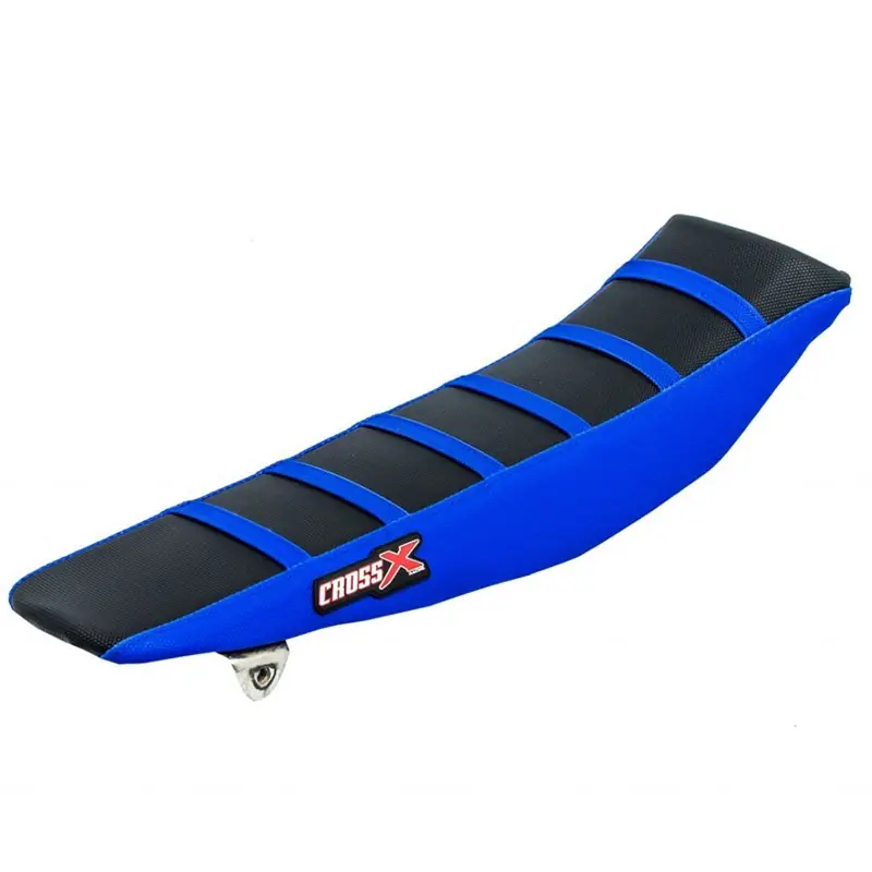 Legjobb ár HOUSSE DE SELLE YAMAHA YZ 65 - TOP BLACK- SIDE BLUE-STRIPES BLUE