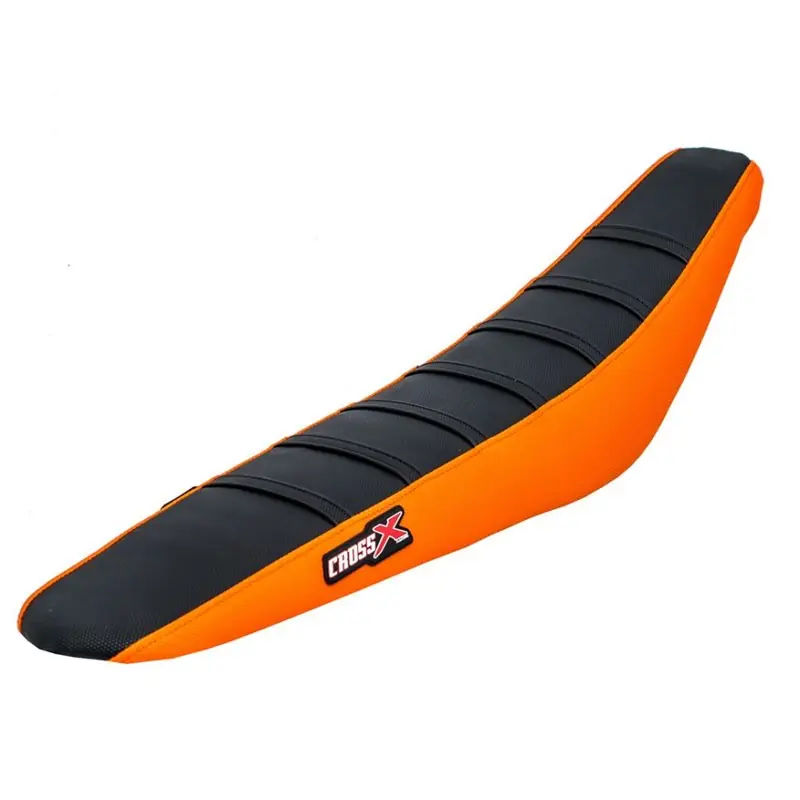 HOUSSE DE SELLE KTM SX -SXF 125-250 EXC-XC 125-525 - TOP BLACK- SIDE ORANGE-STRIPES BLACK Vásárlói kedvenc