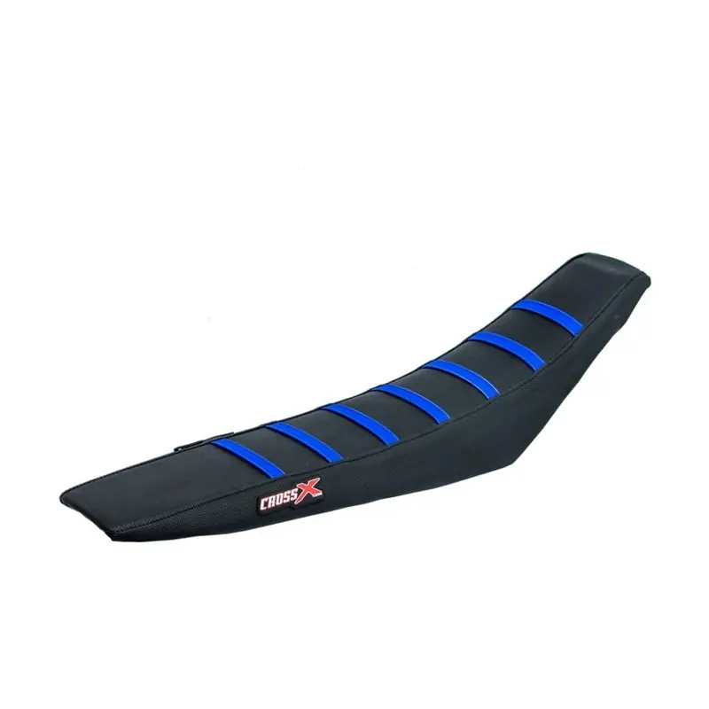 HOUSSE DE SELLE HUSQVARNA FC-TC-FE-TE - TOP BLACK- SIDE BLACK-STRIPES BLUE Nézd meg most