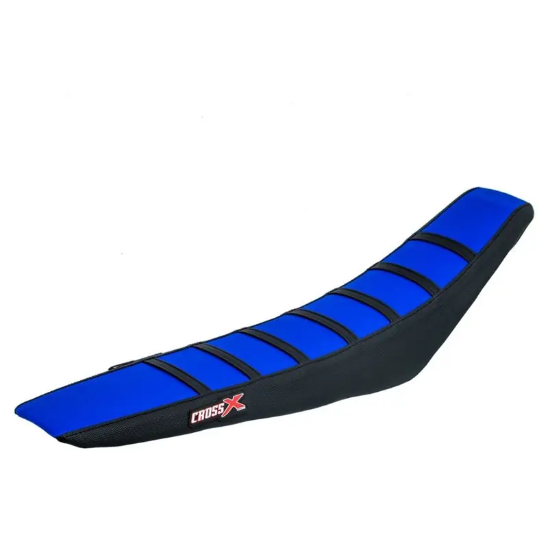 HOUSSE DE SELLE HUSQVARNA FC-TC-FE-TE - TOP BLUE- SIDE BLACK-STRIPES BLACK Akció