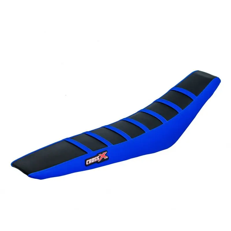 Azonnali szállítás HOUSSE DE SELLE HUSQVARNA TC 85 - TOP BLACK- SIDE BLUE-STRIPES BLUE