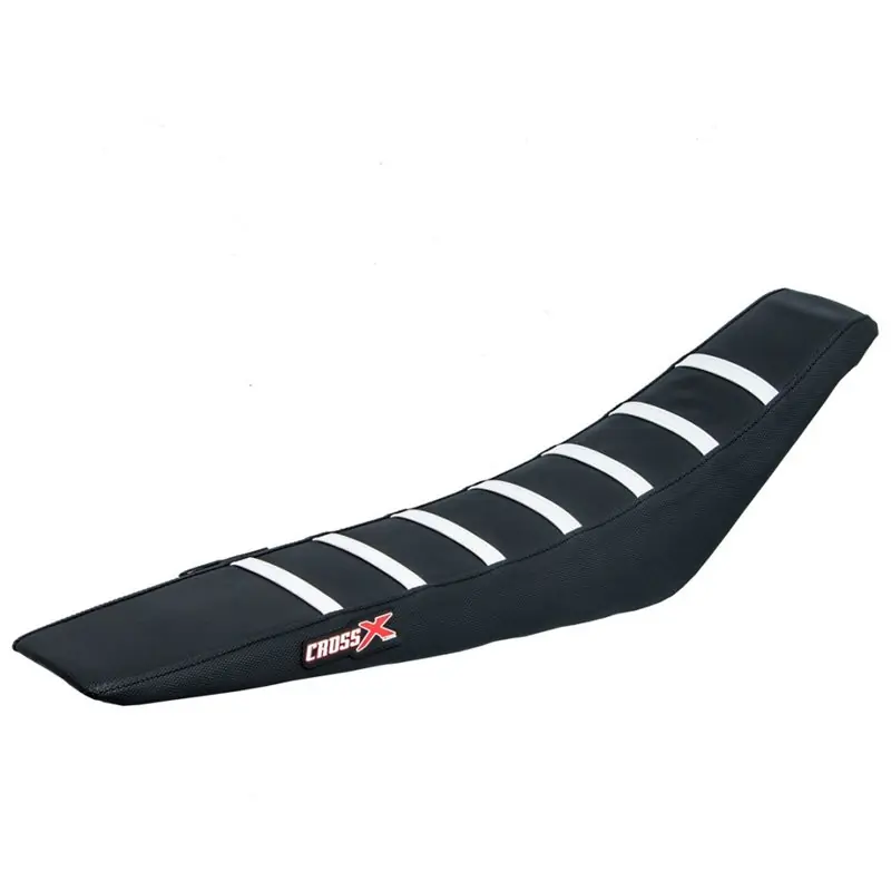 HOUSSE DE SELLE HUSQVARNA TC 85 - TOP BLACK- SIDE BLACK-STRIPES WHITE Különleges ajánlat