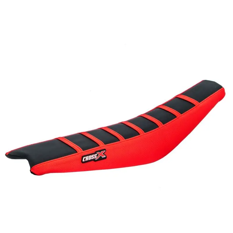 Biztonságos vásárlás HOUSSE DE SELLE GASGAS EC-ECF - TOP BLACK- SIDE RED-STRIPES RED
