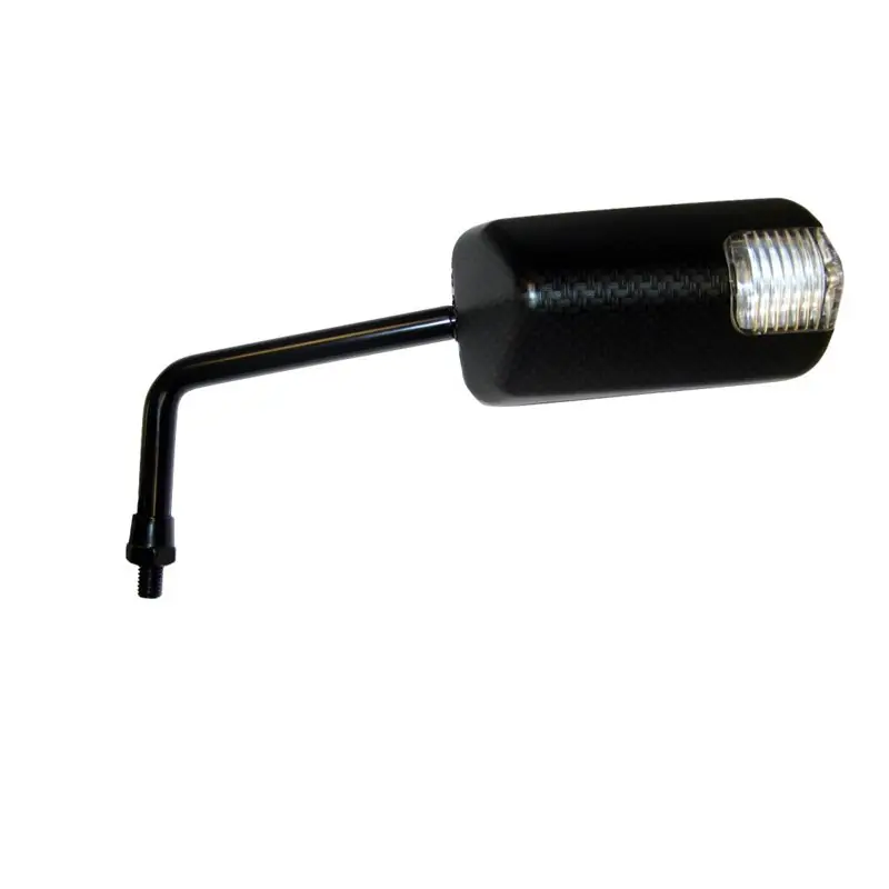 Ne maradj le Rétroviseur universels pour scooters type F1 court Clignotant Led - look carbone
