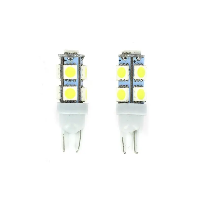 Ampoules Wedge - 9 LEDs - 12V 10W Base T10 W2.1 x9.5D - Blister de 2 Ampoules Népszerű