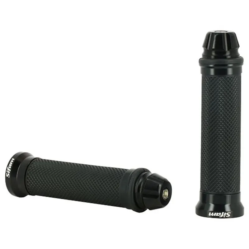 Poignées Noires Fermées Avec Embouts De Guidon Vissés ø22mm Szuper ajánlat