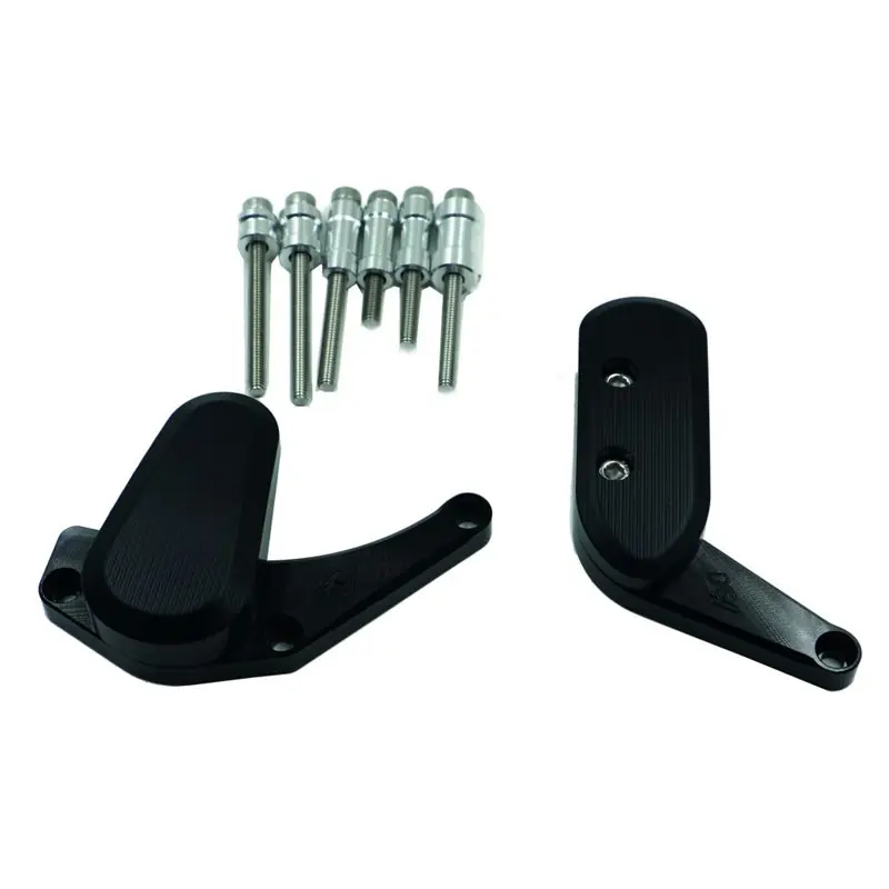 Olcsó Kit Protection de Carters CNC Anodisés Noir GSX-R 1000 2009-2015 Gauche et Droit