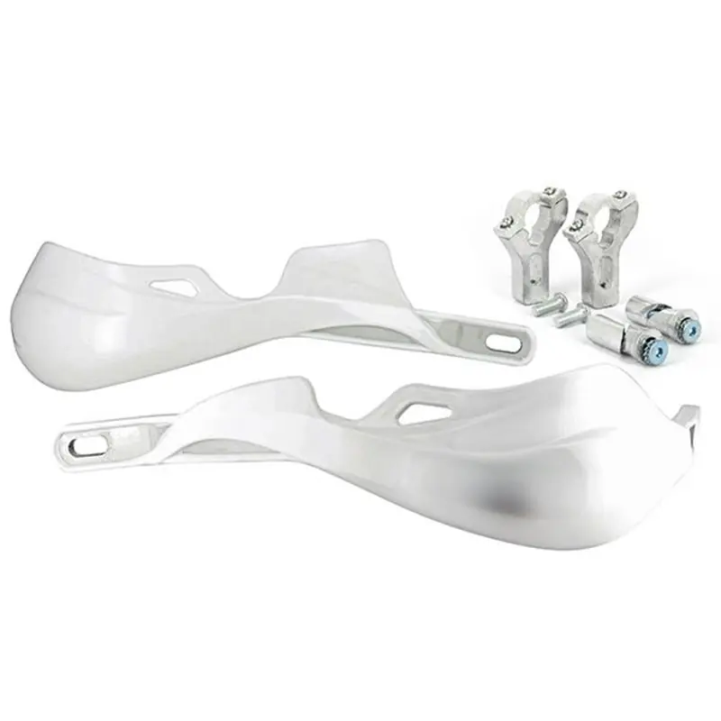 Protège Mains Universel Blanc Pour Guidons Ø22 Structure Alu + Kit de Fixation Outlet