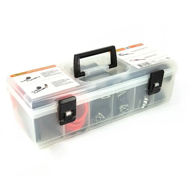 Coffret de 10 Sangles 4 Sangles Crochet et Cliquet 6 Tendeurs Crochet Csak ma