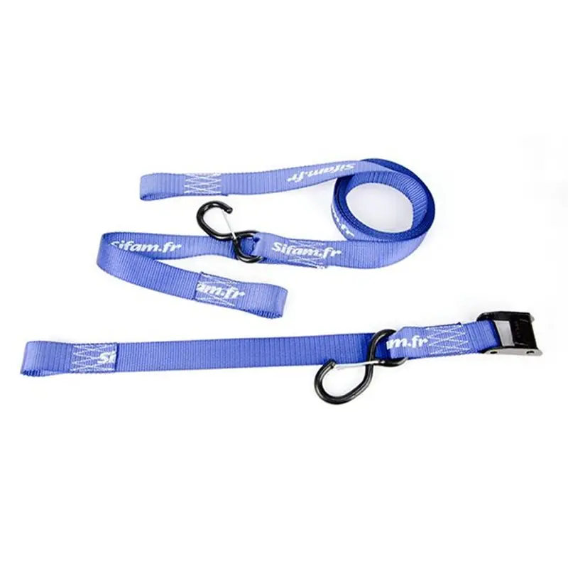 Akció Sangles de guidon BLUE FORCE (x2) avec Crochets Sécurité - 32 x 250 mm - 500Kg