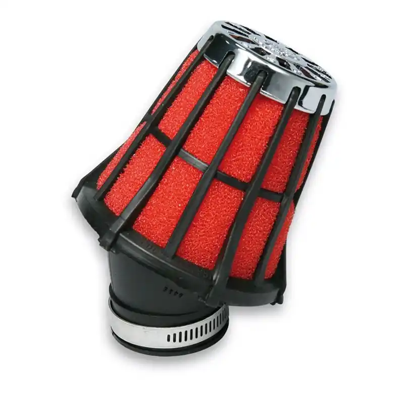 Árcsökkenés Filtre à air E5 Ø 38 PHVA/PHBN 12-14-16-17,5-MIKUNI NOIR/ROUGE