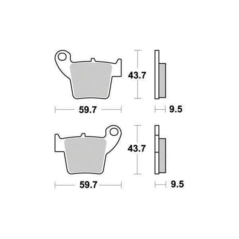 Rendeld meg most Plaquette de frein Organique Eco-Friction Route - R90