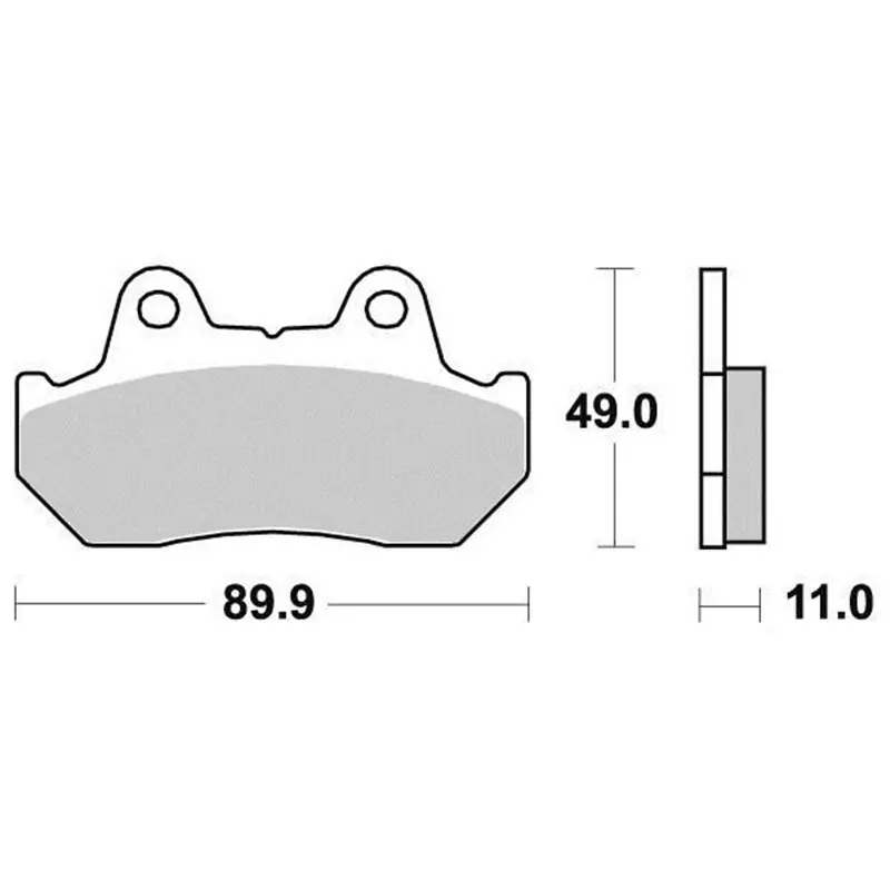 Utolsó esély Plaquette de frein Organique Eco-Friction Route - R90