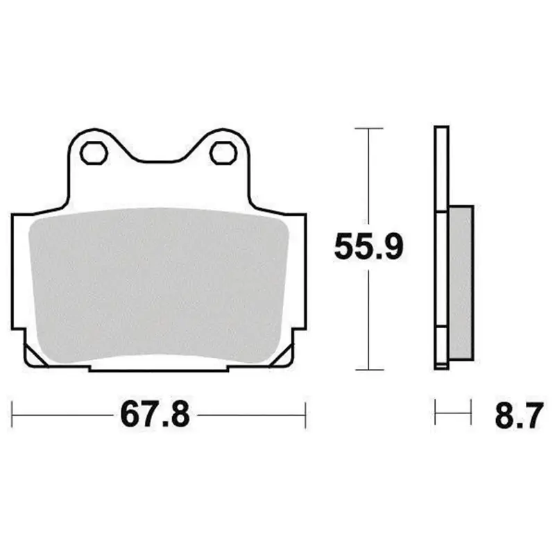 Kiárusítás Plaquette de Frein Organique Eco-Friction Route - R90