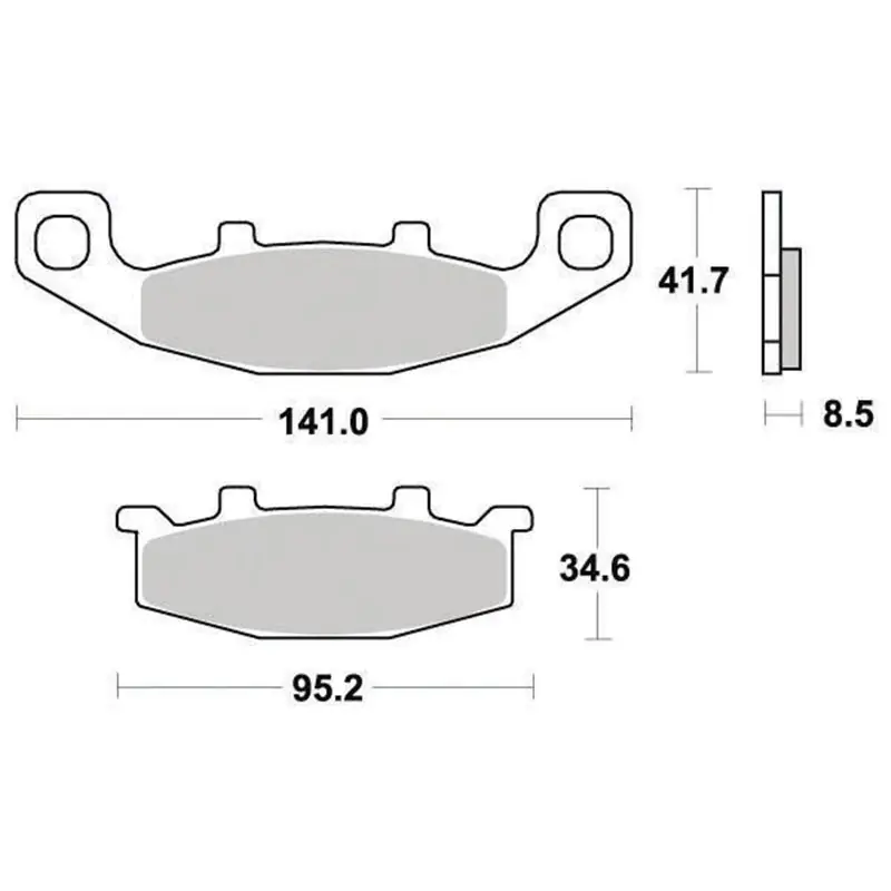 Csak ma Plaquette de frein Métal Fritté Sinter Grip Road - R90